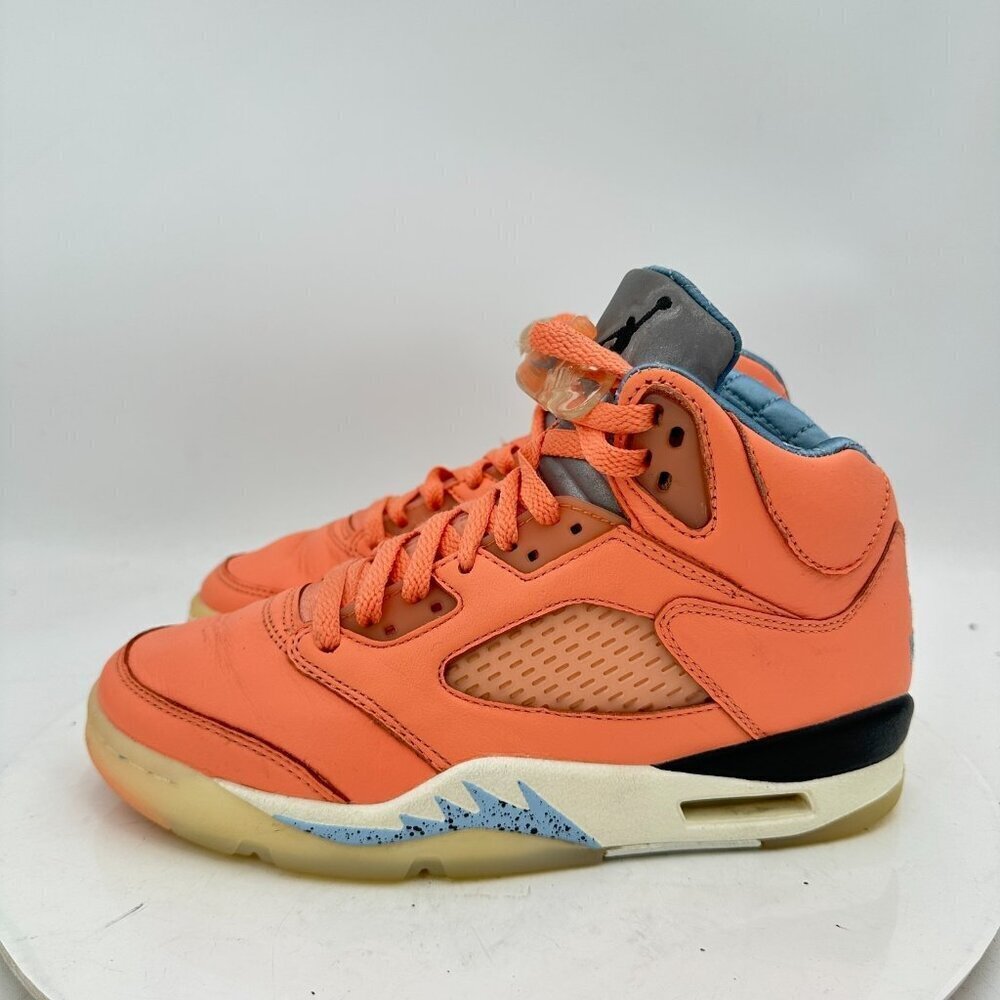 Nike Men's Orange and Blue High-Top Sneakers
